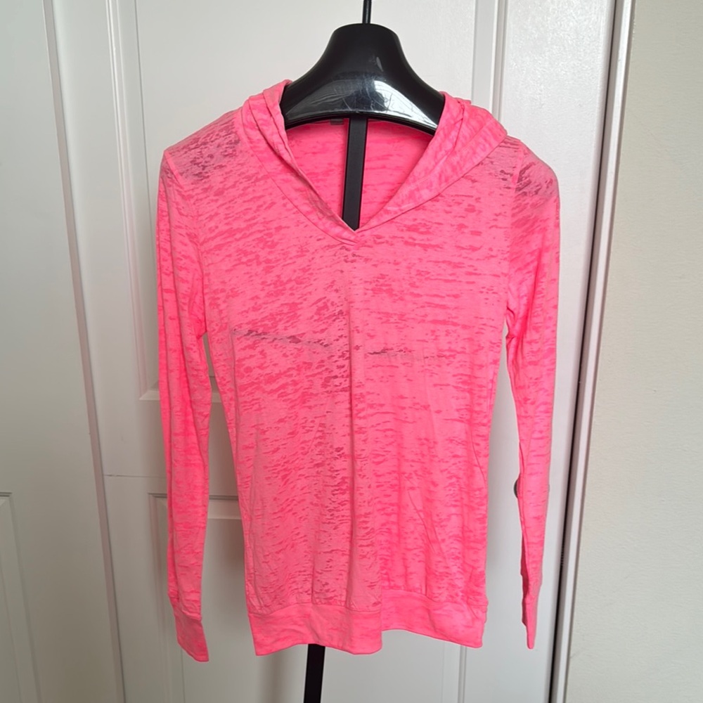 Pink Hooded Women's Top